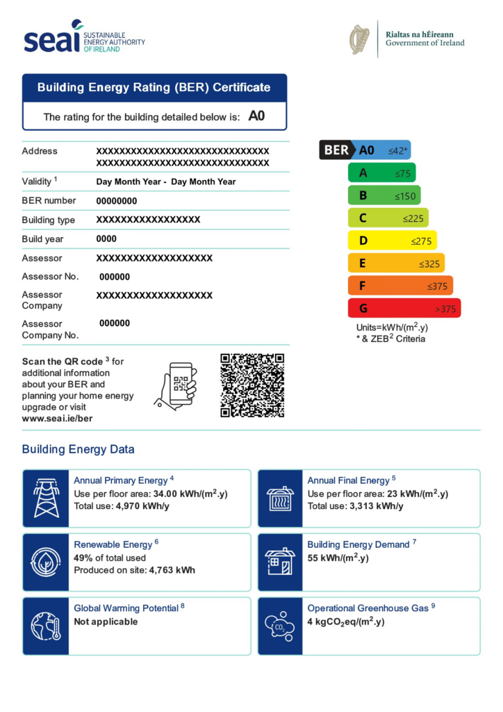 BER Certificate SEAI